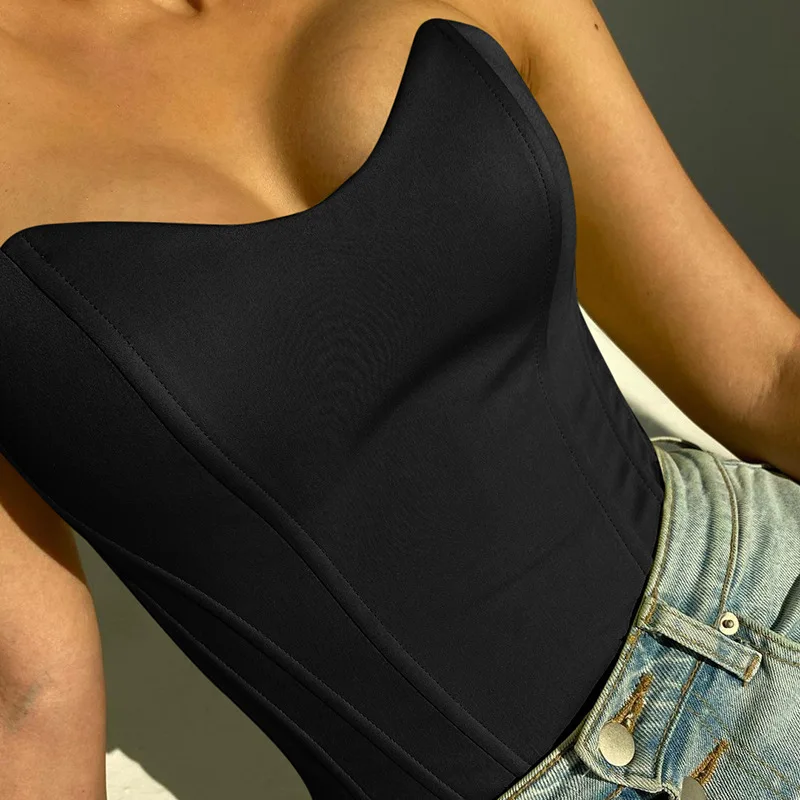 Gothic Strapless Corset Women Hook Crop Top Sexy Waist Cincher Bustier Streetwear Bodycon Clothes Summer Shape Body Lingerie
Gothic Strapless Corset Women Hook Crop Top Sexy Waist Cincher Bustier Streetwear Bodycon Clothes Summer Shape Body Lingerie