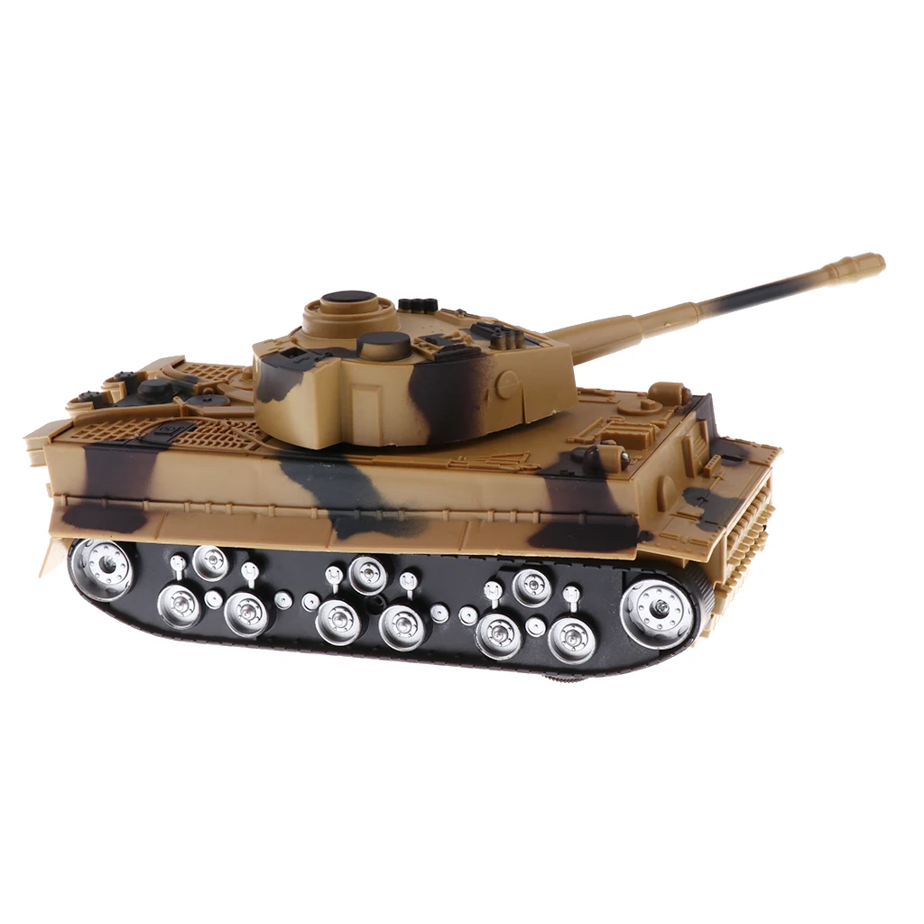 1/32 German Tiger Battle Tank WWII Army Vehicle Model Toy - Camouflage Earth Yellow 1/32 German Tiger Battle Tank WWII Army Vehicle Model Toy - Camouflage Earth Yellow