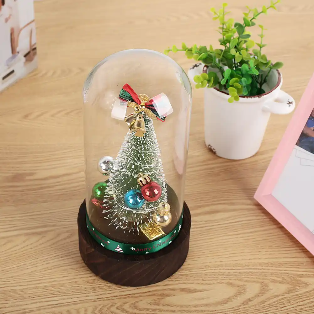glass music box gift xmas artificial christmas tree christmas