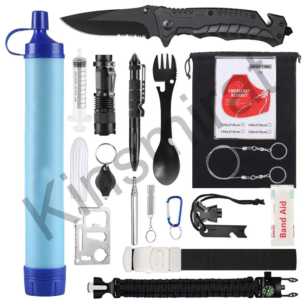 Camping Accessories Emergency Kits Outdoor Survival Gear Kits with Water Filter for Camping Hiking Adventures Backpack Fishing
Camping Accessories Emergency Kits Outdoor Survival Gear Kits with Water Filter for Camping Hiking Adventures Backpack Fishing