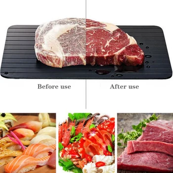 1pcs Fast Defrost Tray Fast Thaw Frozen Meat Fish Sea Food Quick Defrosting Plate Board Tray Kitchen Gadget Tool Dropshipping #6
1pcs Fast Defrost Tray Fast Thaw Frozen Meat Fish Sea Food Quick Defrosting Plate Board Tray Kitchen Gadget Tool Dropshipping #6