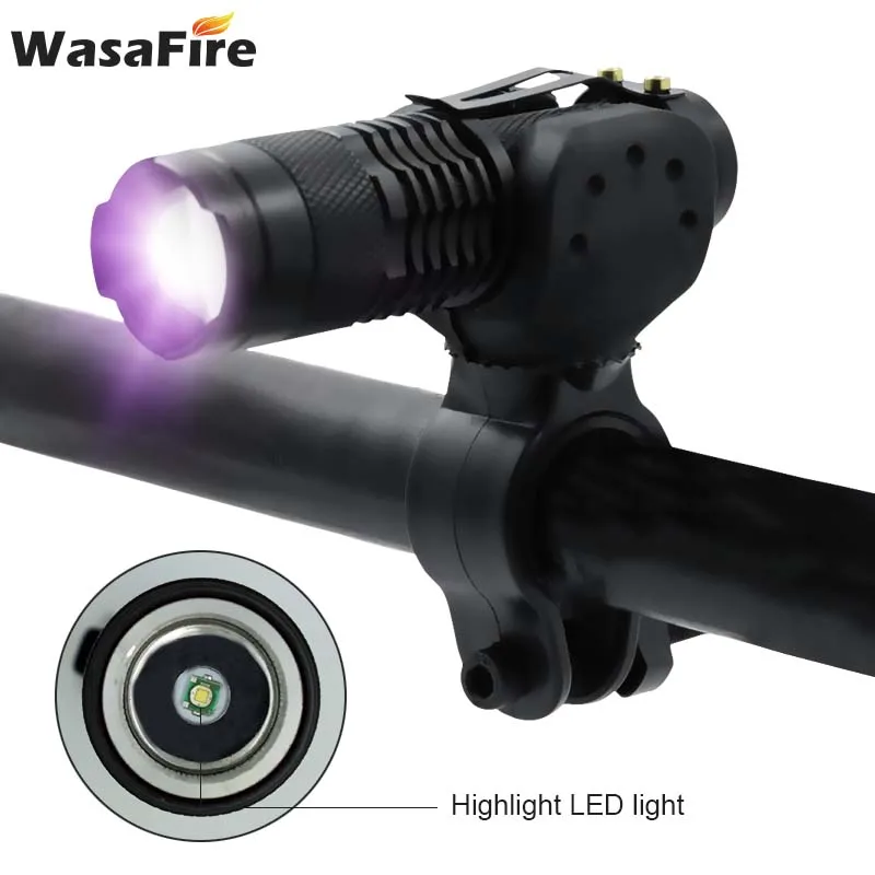 395nm LED Ultraviolet Flashlight Mini Black LED UV Torch Zoom UV Blacklights Pets Urine and Stains Detector Use AA/14500 Battery
395nm LED Ultraviolet Flashlight Mini Black LED UV Torch Zoom UV Blacklights Pets Urine and Stains Detector Use AA/14500 Battery