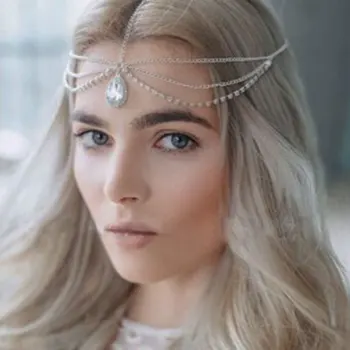 Boho Bridal Forehead Hair Chain Rhinestone Jewelry for Wedding Gold Crystal Head Chain Indian Hair Jewellery Accessories
Boho Bridal Forehead Hair Chain Rhinestone Jewelry for Wedding Gold Crystal Head Chain Indian Hair Jewellery Accessories