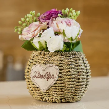 Straw green flower pot American style pastoral fleshy handmade orchid flower pot creative green radish potted
Straw green flower pot American style pastoral fleshy handmade orchid flower pot creative green radish potted