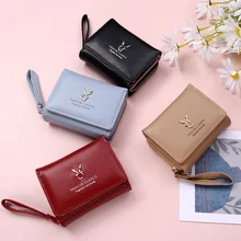New Women's Short Wallet PU Leather Money Clip Hasp Mini Zipper Coin Purse Student Three-fold Buckle Card Holder For Students
New Women's Short Wallet PU Leather Money Clip Hasp Mini Zipper Coin Purse Student Three-fold Buckle Card Holder For Students