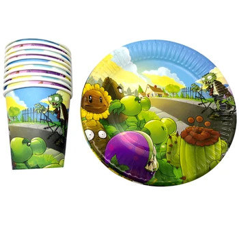60PCS Baby Shower Plants vs Zombies Theme Paper Tableware Set Birthday Events Party Disposable Food Grade Paperboard Plates Cups
60PCS Baby Shower Plants vs Zombies Theme Paper Tableware Set Birthday Events Party Disposable Food Grade Paperboard Plates Cups