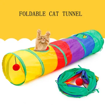 1Pc Pet Tunnel Cat Play Rainbown Tunnel Foldable 2 Holes Cat Tunnel Kitten Training Rainbow Toy Funny Pet Accessories Supplies
1Pc Pet Tunnel Cat Play Rainbown Tunnel Foldable 2 Holes Cat Tunnel Kitten Training Rainbow Toy Funny Pet Accessories Supplies