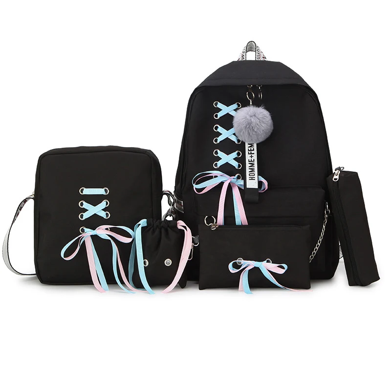 2019 Girl School Bag For Teenage Solid Backpack College Wind School Bag Women High Student Bag Color Bow Bundle Backpacks TBG377
2019 Girl School Bag For Teenage Solid Backpack College Wind School Bag Women High Student Bag Color Bow Bundle Backpacks TBG377