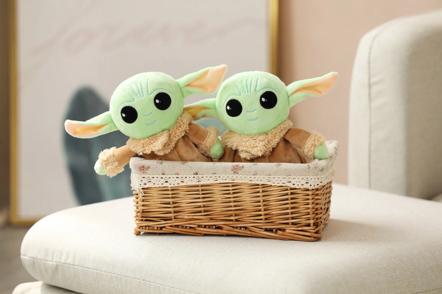 Star Wars Mandalorian Baby Yoda Puppe Stofftier Plüschtier Spielzeug Geschenke 