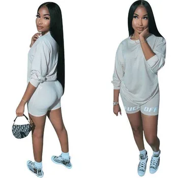 New Summer Letter Print Casual Women's Set Two Pieces Outfits Tcacksuit Shirt Sexy And Biker Shorts Jogger Two Pieces Active
New Summer Letter Print Casual Women's Set Two Pieces Outfits Tcacksuit Shirt Sexy And Biker Shorts Jogger Two Pieces Active