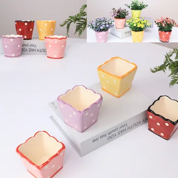 Classic Candy Color Ceramic Flower Pot Small Square Green Plant Holders Flower Container Pot Desk Balcony Mini Plant Pot
Classic Candy Color Ceramic Flower Pot Small Square Green Plant Holders Flower Container Pot Desk Balcony Mini Plant Pot