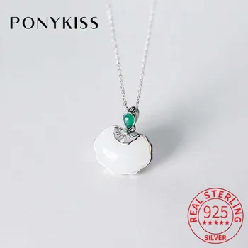 PONYKISS Classic S925 Sterling silver Cute longevity lock Pendant Necklace Chain Child Party Fine Jewelry Accessory Chic Gift
PONYKISS Classic S925 Sterling silver Cute longevity lock Pendant Necklace Chain Child Party Fine Jewelry Accessory Chic Gift