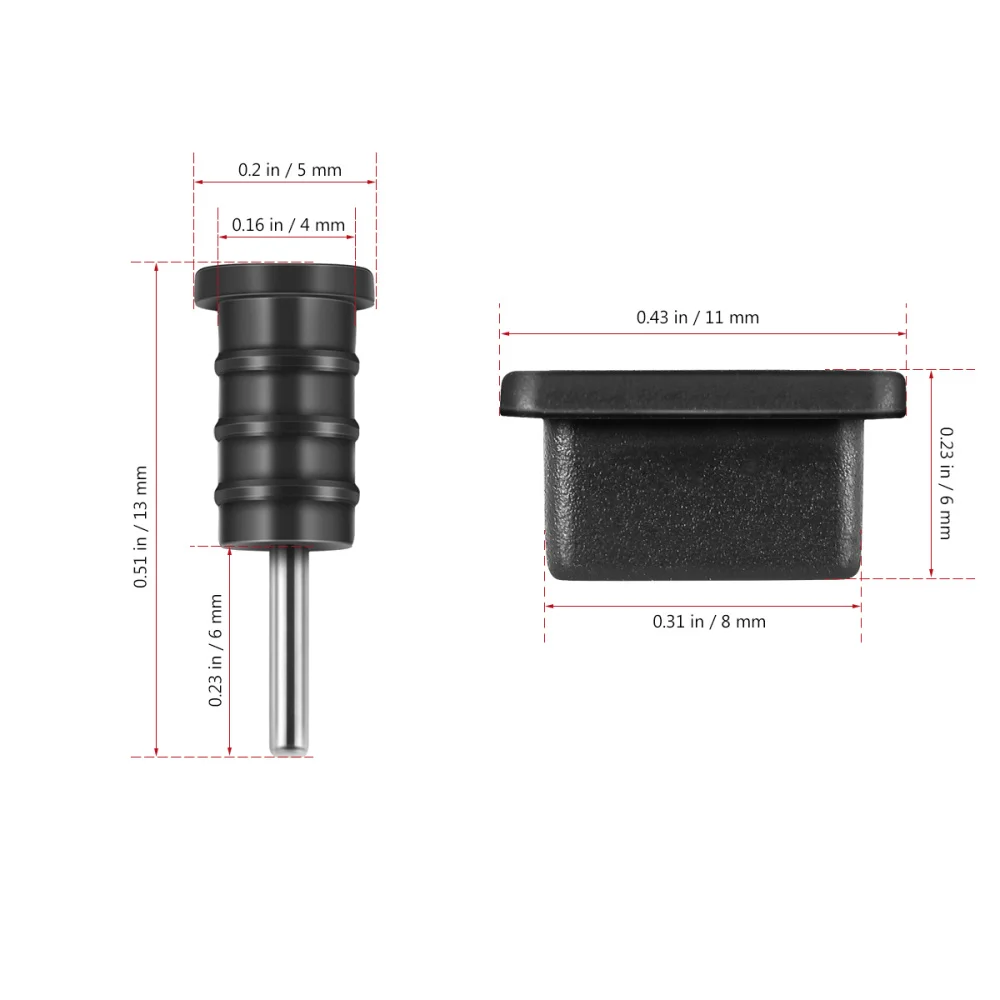 Transparent UKCOCO Dust Plugs USB-C Premium Silicone Earphone Plug 10 Pairs