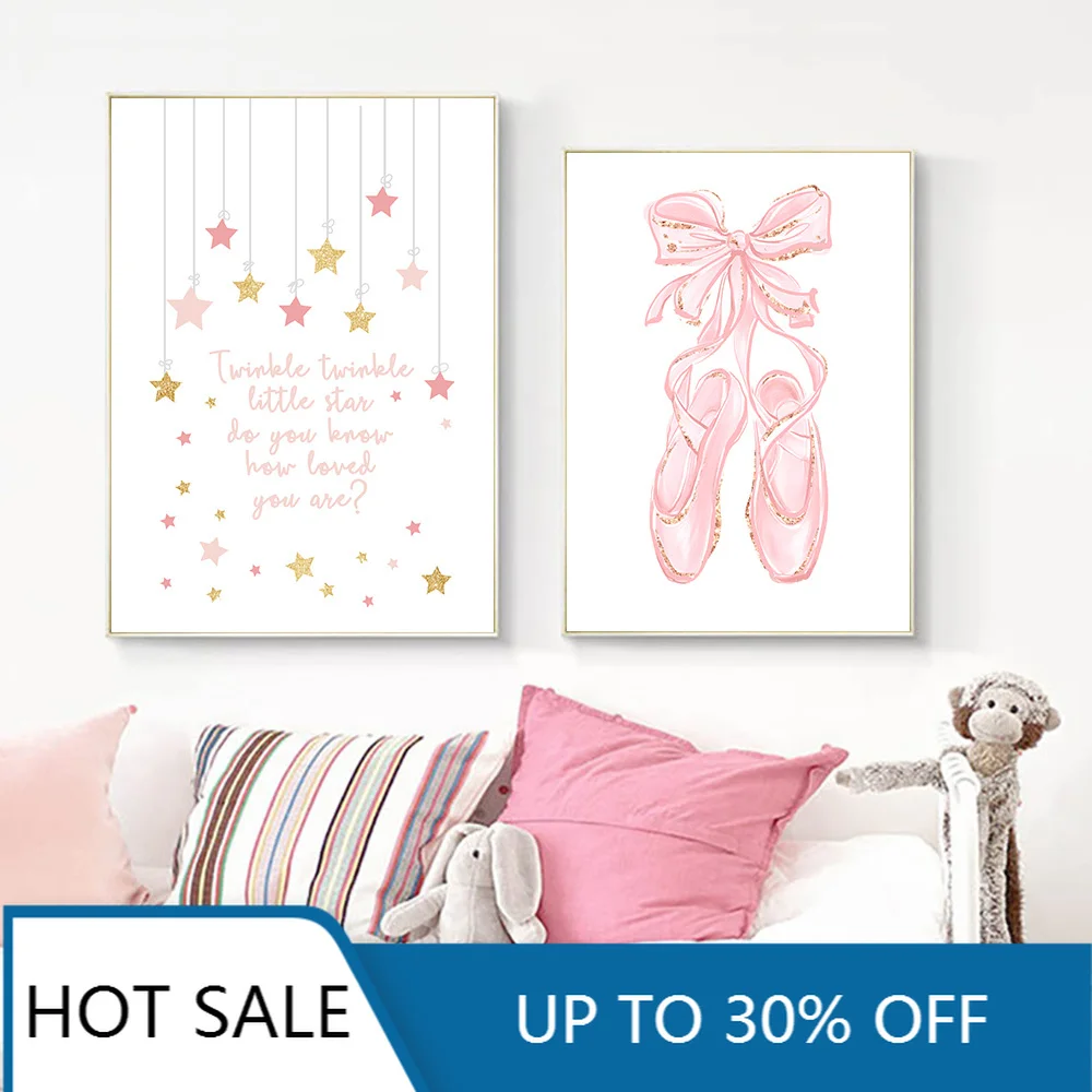 Canvas Painting Pink Dress Print Nursery Wall Art Nordic Poster Ballet Girl Poster Wall Pictures Bedroom Baby Room Decoration
Canvas Painting Pink Dress Print Nursery Wall Art Nordic Poster Ballet Girl Poster Wall Pictures Bedroom Baby Room Decoration