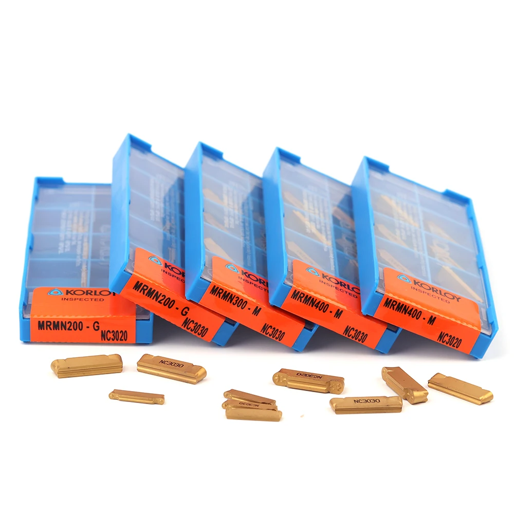 10PCS KORLOY 100% original MRMN200 MRMN300 MRMN400 PC9030 NC3020 NC3030 machining arc groove cemented carbide knife R1 R1.5 R2