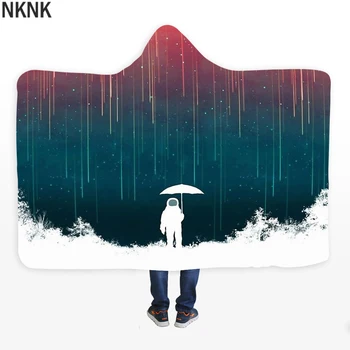 Astronaut Print Hooded Blanket 3D Print Wearable Plant Blanket Adults Fashionable and Comfortable Portable Blanket 
Astronaut Print Hooded Blanket 3D Print Wearable Plant Blanket Adults Fashionable and Comfortable Portable Blanket