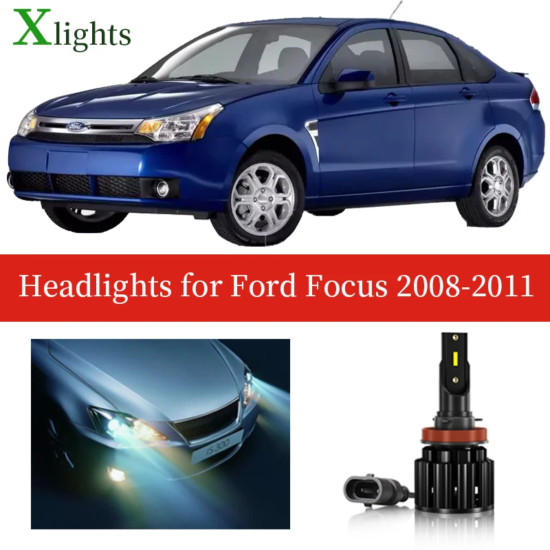 Xlights Led Headlight Bulb For Ford Focus 2008 2009 2010 2011 Low High Beam Canbus Car Headlamp Lamp Light Lighting Accessories
Xlights Led Headlight Bulb For Ford Focus 2008 2009 2010 2011 Low High Beam Canbus Car Headlamp Lamp Light Lighting Accessories