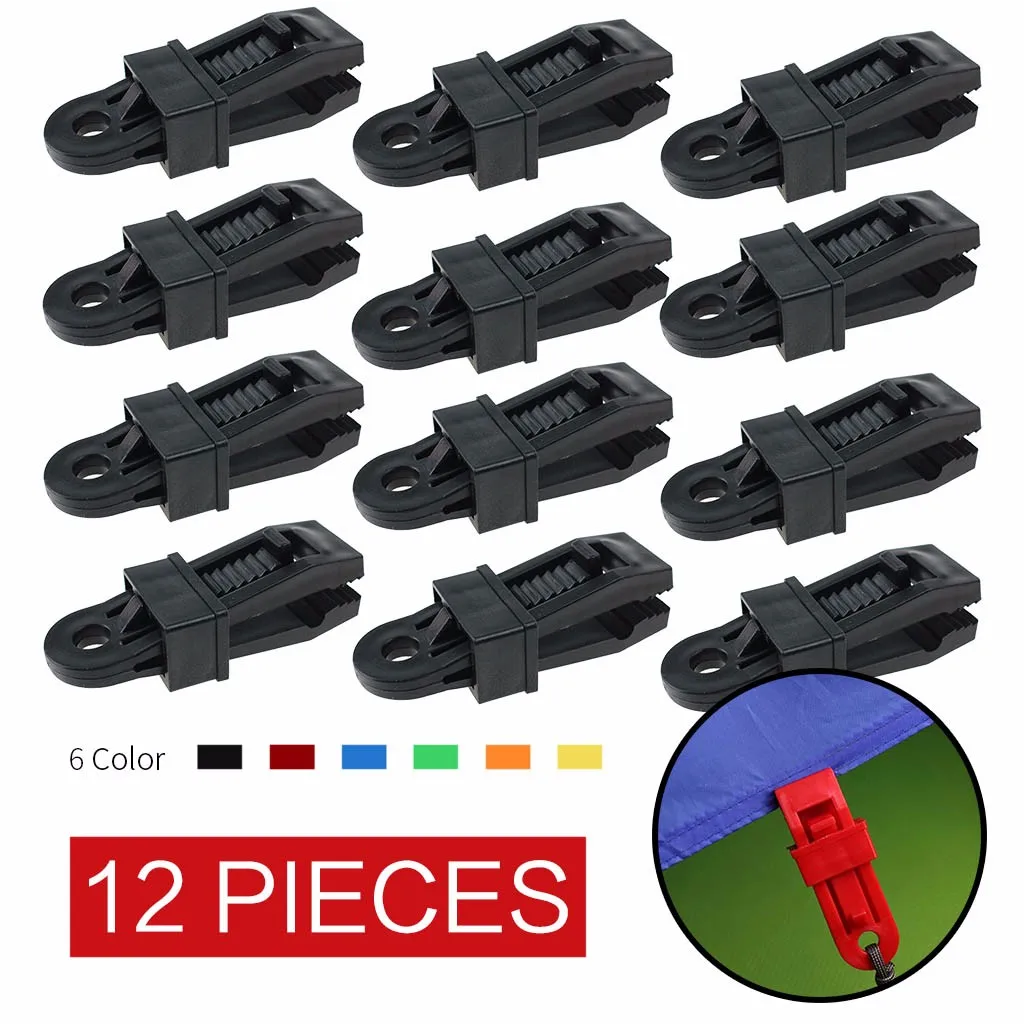 Tarp Clips For Outdoor Tent Heavy Duty Tarp Clips 12 Pieces Multi-Purpose Awning Clamps Set Strong Lock Up Tarp Clips Y114
Tarp Clips For Outdoor Tent Heavy Duty Tarp Clips 12 Pieces Multi-Purpose Awning Clamps Set Strong Lock Up Tarp Clips Y114