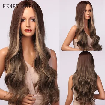HENRY MARGU Middle Part Wavy Wigs For Women Long Brown Highlight Synthetic Wigs Natural Daily/Party Hair Wigs Heat Resistant
HENRY MARGU Middle Part Wavy Wigs For Women Long Brown Highlight Synthetic Wigs Natural Daily/Party Hair Wigs Heat Resistant