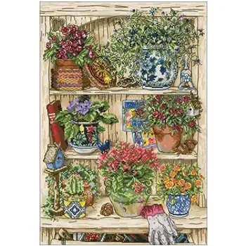 Garden shelf patterns Counted Cross Stitch 11CT 14CT 18CT DIY Chinese Cross Stitch Kits Embroidery Needlework Sets
Garden shelf patterns Counted Cross Stitch 11CT 14CT 18CT DIY Chinese Cross Stitch Kits Embroidery Needlework Sets
