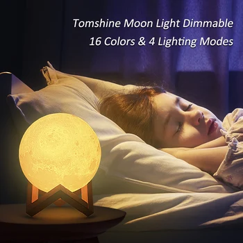 4 Modes Moon Light with Wood Stand Remote Touching Control LED Table Lamp Dimmable 16 Colors USB Bedside Night Lights Kids Gift
4 Modes Moon Light with Wood Stand Remote Touching Control LED Table Lamp Dimmable 16 Colors USB Bedside Night Lights Kids Gift