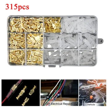 315pcs Cable Spade Lugs Electrical Wire Terminals Crimp Connectors W/ Sleeves Brand New And High Quality 2020 New Arrival
315pcs Cable Spade Lugs Electrical Wire Terminals Crimp Connectors W/ Sleeves Brand New And High Quality 2020 New Arrival