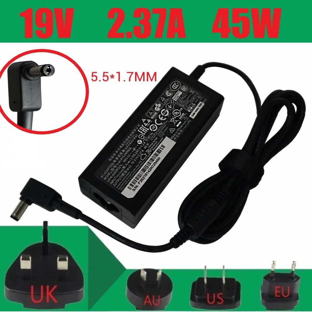 19V 2.37A адаптер переменного тока зарядное устройство для ноутбука Acer Aspire ES1 131 132 411