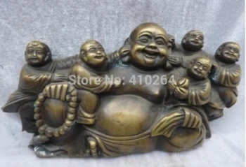 Free Shipping 5"Chinese Tilbet Buddhism Bronze handwork carved Five child noisy Buddha Statue
Free Shipping 5"Chinese Tilbet Buddhism Bronze handwork carved Five child noisy Buddha Statue