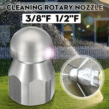 5 Jet 3/8''F 1/2''F Pressure Washer Drain Sewer Clean Pipe Jetter Rotary Nozzle Stainless Steel Cleaning Tools Accessories
5 Jet 3/8''F 1/2''F Pressure Washer Drain Sewer Clean Pipe Jetter Rotary Nozzle Stainless Steel Cleaning Tools Accessories