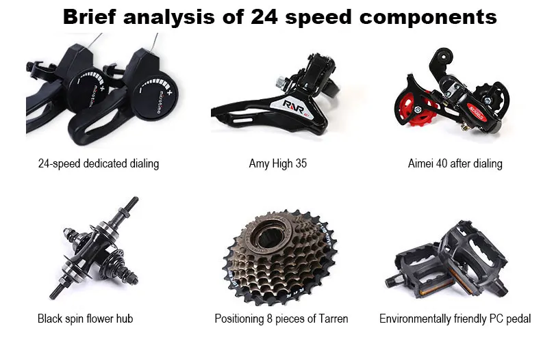 Excellent Folding Bike Mountain Bicycle 24/26 inch Off-road Transmission Double Shock-absorbing Racing Student Adult 14