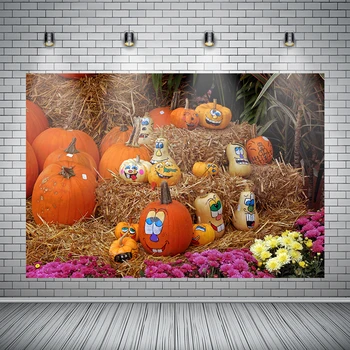 Golden Graffiti Pumpkin Haystack Backdrop Halloween Thanksgiving Day Photography Photo Background Studio Prop 
Golden Graffiti Pumpkin Haystack Backdrop Halloween Thanksgiving Day Photography Photo Background Studio Prop