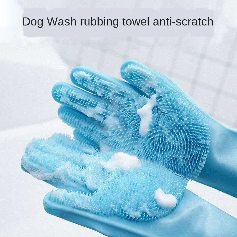 Pet bath gloves massage cat bath artifact dog bath toy teddy gold hair rub to catch and bite cat gloves pet-supplies 
Pet bath gloves massage cat bath artifact dog bath toy teddy gold hair rub to catch and bite cat gloves pet-supplies