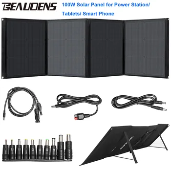 Beaudens 100W solar Panel 18V Fast Charger with TYPE-C/ QC3.0 USB/DC Ports for Power Station Tablets Phone for Camping Emergency
Beaudens 100W solar Panel 18V Fast Charger with TYPE-C/ QC3.0 USB/DC Ports for Power Station Tablets Phone for Camping Emergency