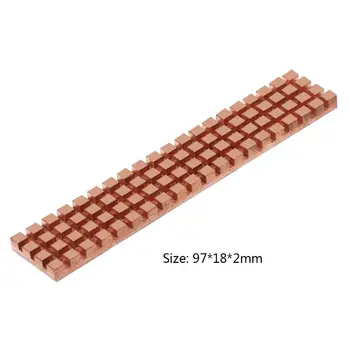 97x18MM Pure Copper Thin Heatsink Thermal Pad for M.2 NGFF 22110 PCI-E NVME SSD Laptop Radiator with Thermal Conductive Adhesive
97x18MM Pure Copper Thin Heatsink Thermal Pad for M.2 NGFF 22110 PCI-E NVME SSD Laptop Radiator with Thermal Conductive Adhesive