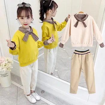 5-10 year old girl baby bow tie suit children's clothing new spring children's fashion casual children bow two-piece suit
5-10 year old girl baby bow tie suit children's clothing new spring children's fashion casual children bow two-piece suit