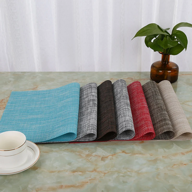 PVC Rectangle Coaster European Style Dining Placemat For Table Pads Heat Resistant Drink Holder Cup Pad Mantel Drying Mat sal#1
PVC Rectangle Coaster European Style Dining Placemat For Table Pads Heat Resistant Drink Holder Cup Pad Mantel Drying Mat sal#1