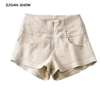 2020 High Street Open Zipper Mini short Denim Shorts High Waist Short Pants Girl Retro Sexy Summer Short Jeans Women Trousers 
2020 High Street Open Zipper Mini short Denim Shorts High Waist Short Pants Girl Retro Sexy Summer Short Jeans Women Trousers