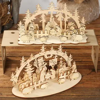 DIY Christmas Wooden Toy Xmas Funny Party Desktop Decoration Christmas Wooden Ornaments Three-dimensional Kids Toy Decoration
DIY Christmas Wooden Toy Xmas Funny Party Desktop Decoration Christmas Wooden Ornaments Three-dimensional Kids Toy Decoration