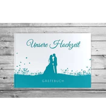 Guestbook Wedding with and without questions white pages blank photobook noble romantic Leaf Couple turquoise Keepsake Book
Guestbook Wedding with and without questions white pages blank photobook noble romantic Leaf Couple turquoise Keepsake Book
