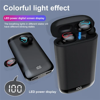 Sports Earset Q66 TWS Bluetooth 5.0 Earphones HD Stereo Earphone HIFI Noise Reduction Built-in Mic Mini 6000mAH Power Bank
Sports Earset Q66 TWS Bluetooth 5.0 Earphones HD Stereo Earphone HIFI Noise Reduction Built-in Mic Mini 6000mAH Power Bank