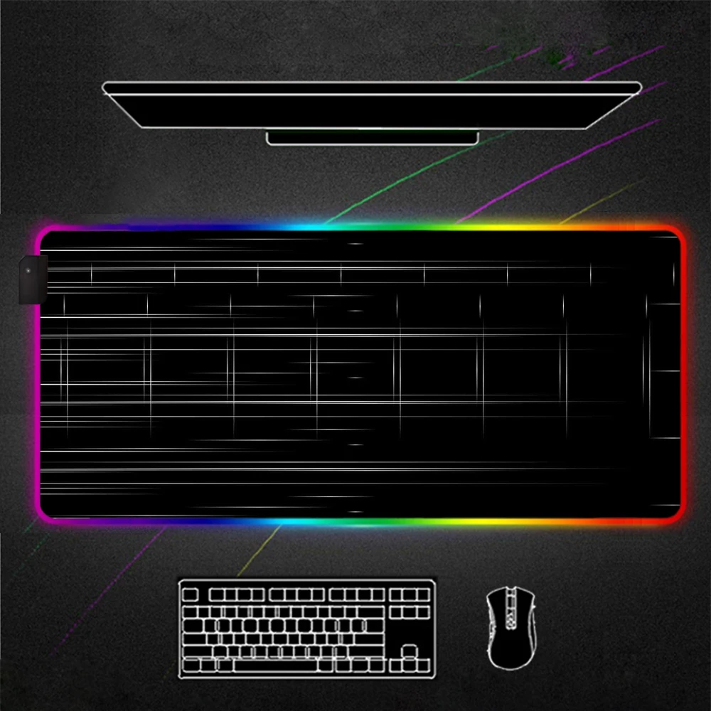 RGB Mouse Pad Black LED Large MousePad Gamer Desk Mat PC Desk Play Mat with Backlit pc accessories gaming alfombrilla raton xxl
RGB Mouse Pad Black LED Large MousePad Gamer Desk Mat PC Desk Play Mat with Backlit pc accessories gaming alfombrilla raton xxl
