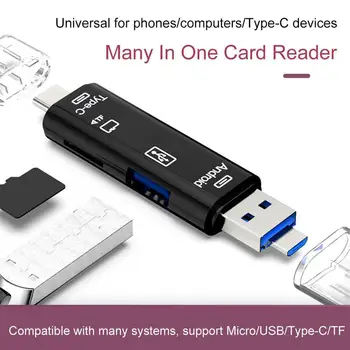 High Speed 5 in 1 Usb Card Reader SD TF Micro SD Card Reader Type-C Micro USB 3.0 for MacBook Laptop OTG Memory Card Reader
High Speed 5 in 1 Usb Card Reader SD TF Micro SD Card Reader Type-C Micro USB 3.0 for MacBook Laptop OTG Memory Card Reader