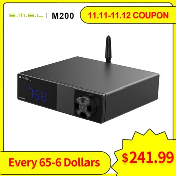 SMSL M200 Bluetooth decoder hifi DAC AK4497EQ support LDAC 32Bit/768KHz DSD512 Optical/Coaxial/USB input Digital Decoder
SMSL M200 Bluetooth decoder hifi DAC AK4497EQ support LDAC 32Bit/768KHz DSD512 Optical/Coaxial/USB input Digital Decoder