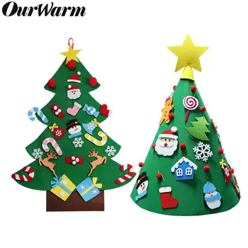 OurWarm New Year DIY Felt Christmas Tree Toy for Kids with Cartoon Ornaments Merry Christmas Decorations for Home Xmas Gifts
OurWarm New Year DIY Felt Christmas Tree Toy for Kids with Cartoon Ornaments Merry Christmas Decorations for Home Xmas Gifts