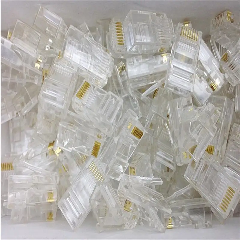 Cable Crystal Head Five Computer Network Cable Connector RJ45 Network Crystal Head 8-Core 1000/Bag
Cable Crystal Head Five Computer Network Cable Connector RJ45 Network Crystal Head 8-Core 1000/Bag