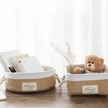 3 Sizes Japanese Style Clothes Storage Basket Desktop Debris Storage Box Portable Snacks Toys Storage Organizer 
3 Sizes Japanese Style Clothes Storage Basket Desktop Debris Storage Box Portable Snacks Toys Storage Organizer