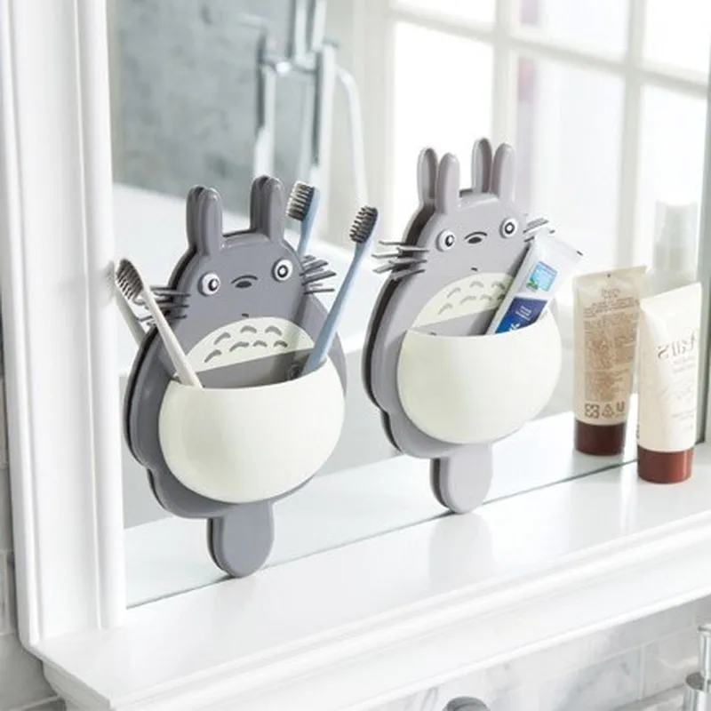 Cartoon Totoro Toothbrush Holder Powerful Three Suction Cup Multi-Function Bathroom Washing Toothpaste Toothbrush Storage Racker
Cartoon Totoro Toothbrush Holder Powerful Three Suction Cup Multi-Function Bathroom Washing Toothpaste Toothbrush Storage Racker