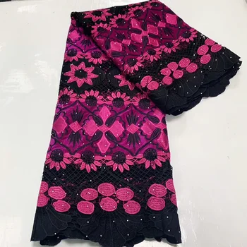 Hot selling African cord lace fabric with soft Velvet fabric pattern Embroidered Nigerian Lace fabric guipure Women dress C797
Hot selling African cord lace fabric with soft Velvet fabric pattern Embroidered Nigerian Lace fabric guipure Women dress C797