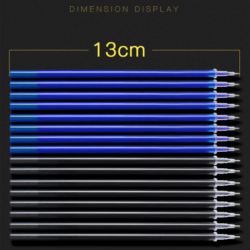 100 шт./лот 0 5 мм гелевая ручка со стираемыми стержнями Набор сменных стержней