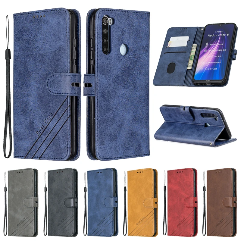 sFor Xiaomi Redmi Note 8 Case Leather Flip on For Coque Xiomi Phone Magnetic Wallet Cover Etui | Мобильные телефоны и